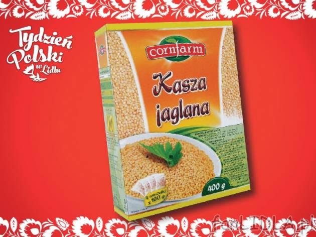 Kasza jaglana , cena 1,79 PLN za 4x100 g/1 opak., 1kg=4,48 PLN.