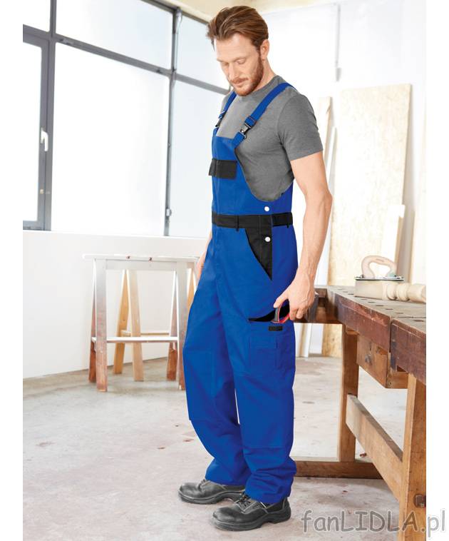 Spodnie robocze Powerfix, cena 49,99 PLN za 1 para 
- 2 wzory: 
- materiał: 65% ...