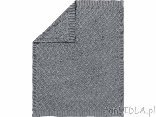 Koc 130 x 170 cm , cena 69,90 PLN. Przygotuj się na zimę z Lidlem.
