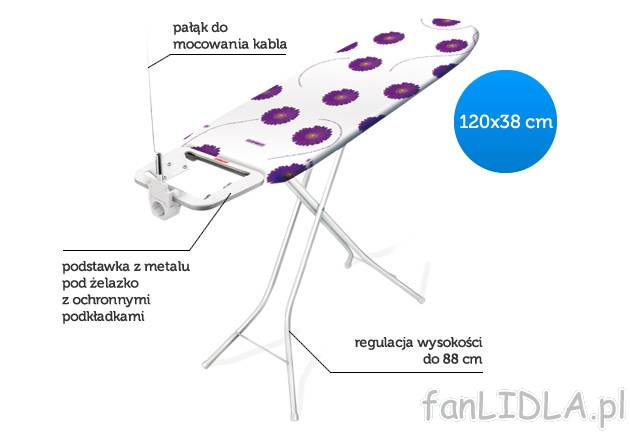 Deska do prasowania z gniazdkiem , cena 99,00 PLN za 1 opak. 
- wyjątkowo duża ...