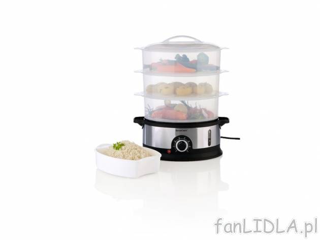 Parowar 800 W Silvercrest Kitchen Tools, cena 89,00 PLN za 1 szt. 
- do delikatnego ...