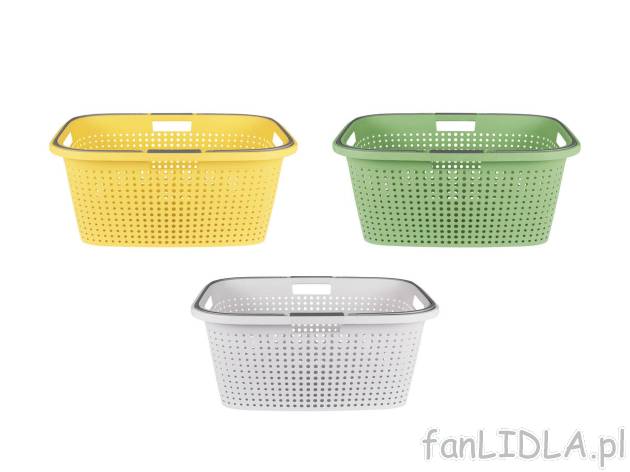 AQUAPUR® Kosz na pranie 38 l , cena 19,99 PLN 

- z wygodnymi uchwytami
  Dostępny ...