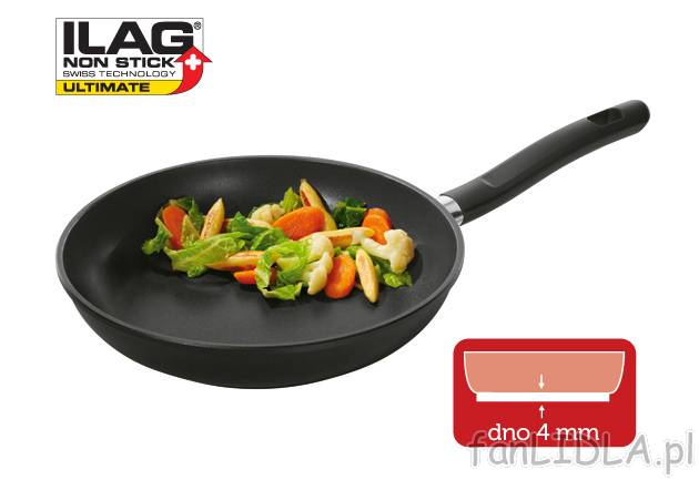 Patelnia , cena 39,90 PLN za 1 szt. 
- ceramicznie wzmocniona powłoka firmy ILAG&reg;, ...