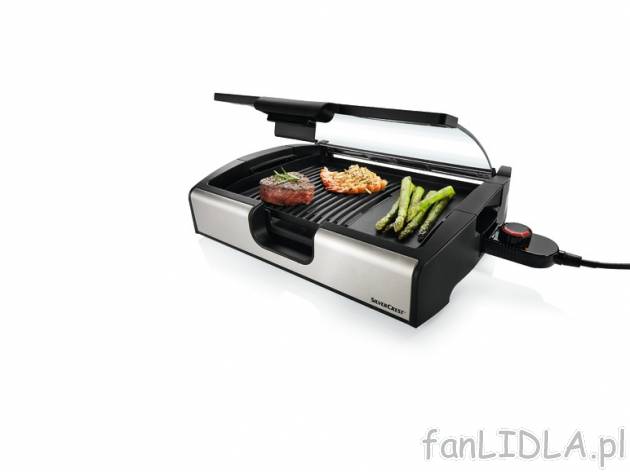 Grill stołowy 1800 W Silvercrest Kitchen Tools, cena 119,00 PLN za 1 szt. 
- 2-strefowa ...