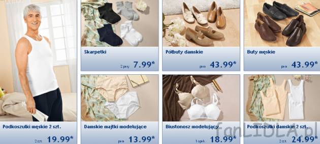 Gazetka Lidl odzież dla dziadka na prezent i babci