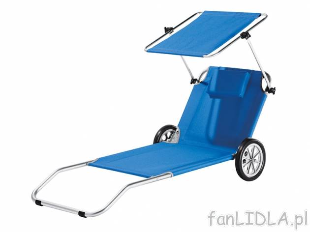 Leżak plażowy , cena 88,00 PLN za 1 szt. 
- wymiary: ok. 147 x 67 x 58 cm (dł. ...