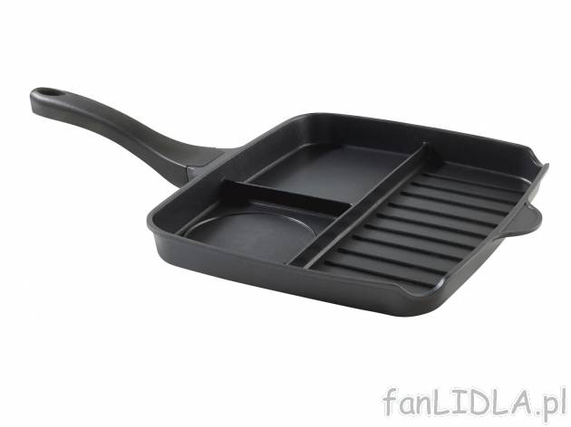 Patelnia wielofunkcyjna , cena 69,90 PLN. Patelnia z praktycznymi przegródkami, ...