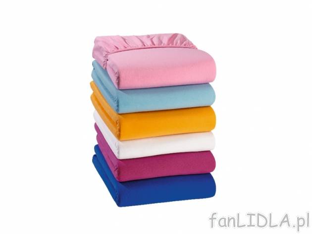 Prześcieradło z jerseyu na gumce 90-100x200 cm Meradiso, cena 24,99 PLN za 1 szt. ...