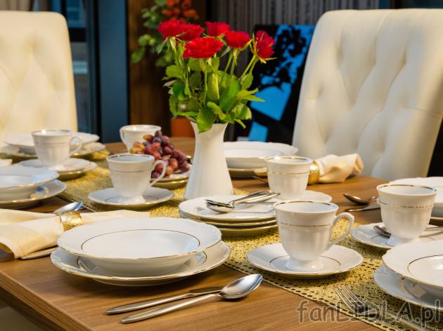 Zestaw obiadowy - 18 części , cena 169,00 PLN 
- w zestawie: 6 talerzy płytkich ...