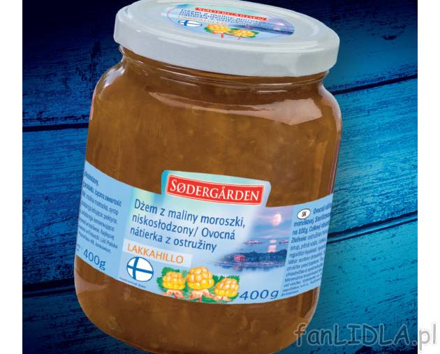 Dżem z maliny moroszki , cena 15,99 PLN za 400 g/1 opak. 
- Malina moroszka, zwana ...