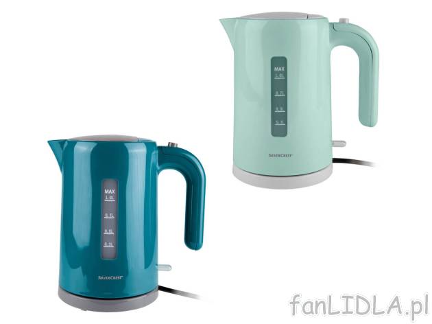 SILVERCREST KITCHEN TOOLS® Miniczajnik elektryczny 2200 , cena 59,9 PLN 
 
- wskaźnik ...