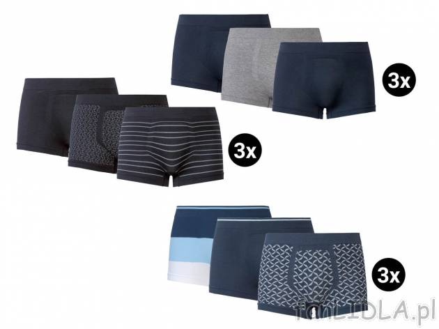 LIVERGY® Bokserki męskie, 3 pary* , cena 10,99 PLN 
LIVERGY® Bokserki męskie, ...