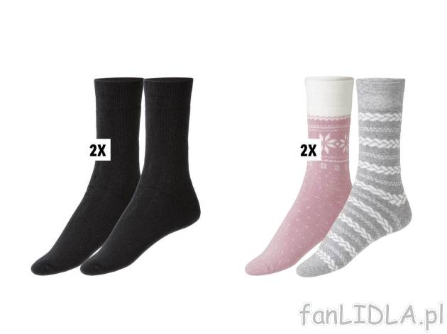 ESMARA® Skarpetki termiczne damskie z biobawełną, , cena 5,99 PLN 
2 pary* *Artykuł ...