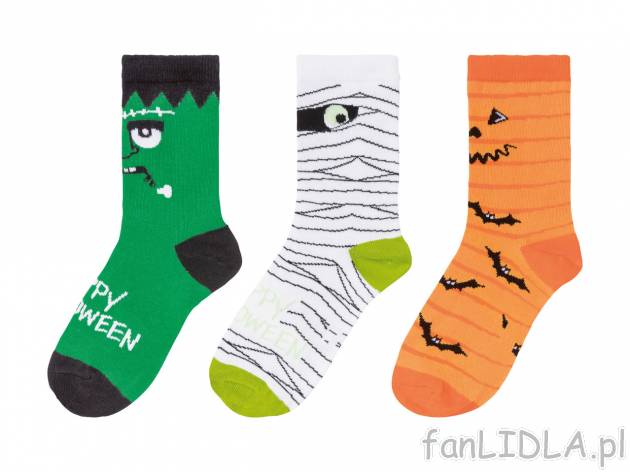 Skarpetki z motywem Halloween , cena 6,99 PLN 
Skarpetki z motywem Halloween 3 wzory ...
