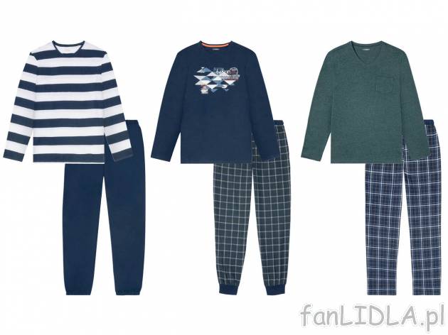 LIVERGY® Piżama męska z flanelowymi spodniami , cena 34,99 PLN 

- rozmiary: ...
