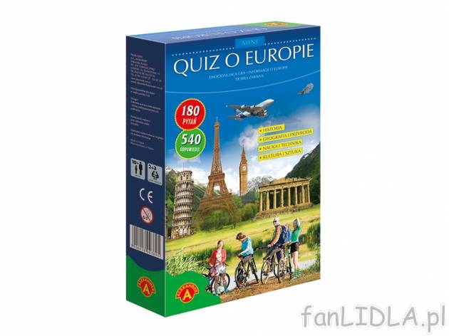 Mini Quiz , cena 9,99 PLN za 1 opak. 
do wyboru: 
- Przyroda i geografia Polski ...