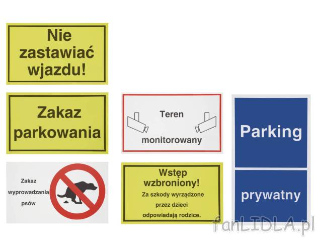 PARKSIDE® Tabliczka informacyjna , cena 7,99 PLN