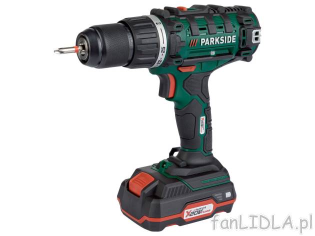 PARKSIDE® Wiertarkowkrętarka akumulatorowa 20 V - Lidl , cena 199 PLN 
PARKSIDE® Wiertarkowkrętarka ...