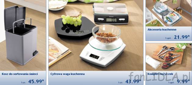 Kosz na śmieci - praktyczny kosz z 2 pojemnikami o poj. 15 i 6 L do sortowania ...