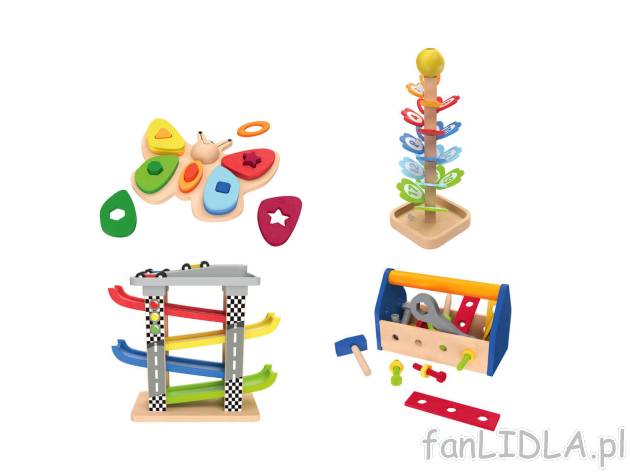 PLAYTIVE® Drewniany zestaw zabawek , cena 29,99 PLN 
PLAYTIVE® Drewniany zestaw ...