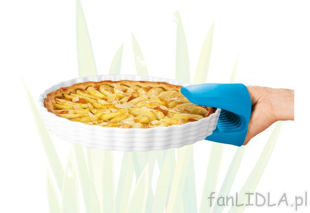 Silikonowa łapka kuchenna , cena 12,99 PLN za 1 szt. 
- z żaroodpornego silikonu ...