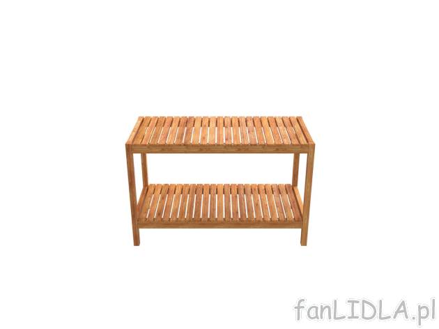 LIVARNO HOME® Ławka bambusowa z półką , cena 149 PLN 
LIVARNO HOME® Ławka ...