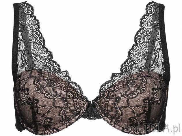 Biustonosz typu bralette z koronką , cena 22,00 PLN  
-  rozmiary: 75B, 80B, 80C, 85B