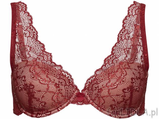 Biustonosz typu bralette z koronką , cena 22,00 PLN. Zmysłowy koronkowy biustonosz ...