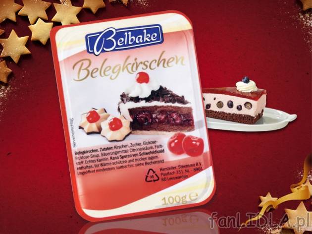 Wiśnie do dekoracji , cena 3,99 PLN za 100 g 
- Któż z nas nie lubi zjadać ...
