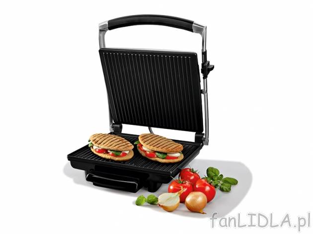 Opiekacz panini 2000 W Silvercrest, cena 111,00 PLN za 1 szt. 
- opiekanie pieczywa ...