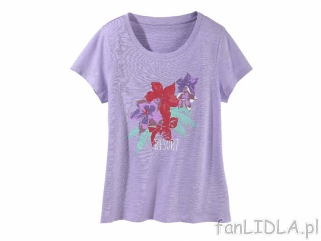 T-shirt Esmara, cena 17,99 PLN za 1 szt. 
- rozmiary: S-L 
- 100% bawełna 
- 3 ...