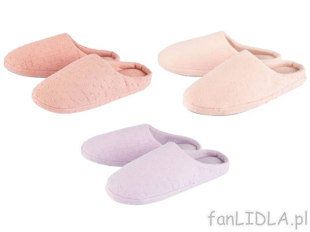 ESMARA® Kapcie damskie , cena 19,99 PLN 
ESMARA® Kapcie damskie 3 wzory 
- rozmiary: ...