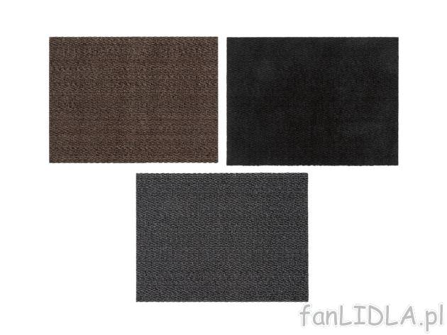 Wycieraczka 60 x 80 cm , cena 19,99 PLN 
3 wzory 
- przystosowana do podłogi ...