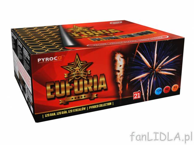 Bateria 120-strzałowa „Euforia” , cena 129,00 PLN 
- aż 120 wystrzałów ...