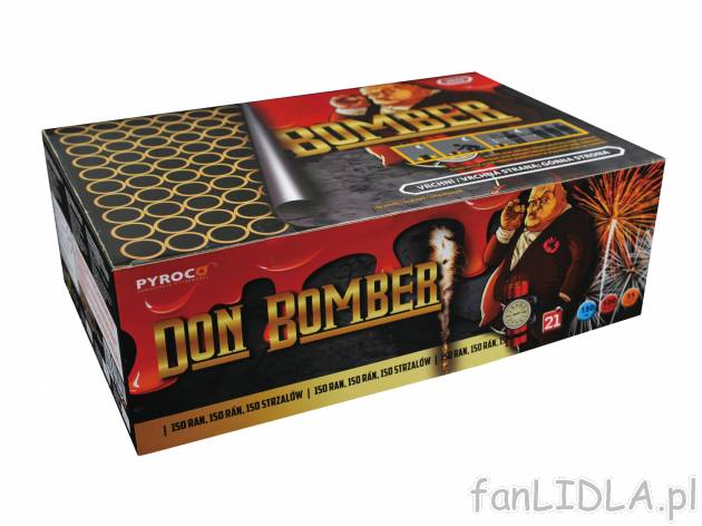 Bateria 150-strzałowa „Don Bomber” , cena 169,00 PLN 
- aż 150 wystrzałów ...