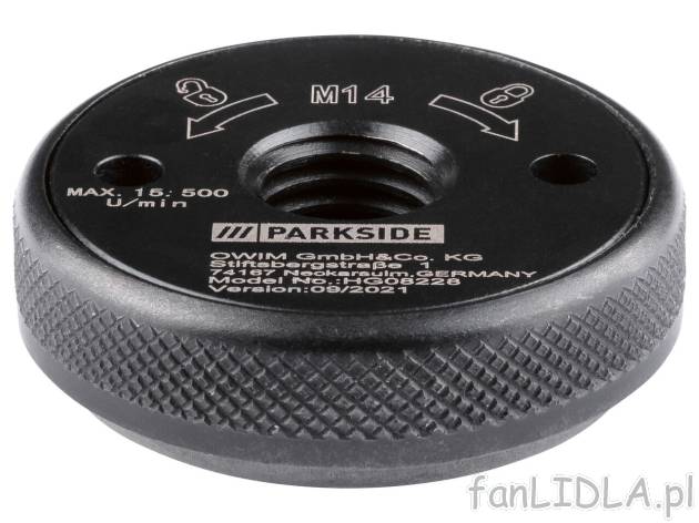 PARKSIDE® Nakrętka szybkomocująca do szlifierki , cena 34,99 PLN 

- do szybkiej ...