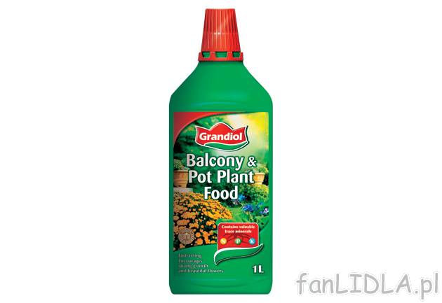 Nawóz do roślin balkonowych i doniczkowych , cena 6,99 PLN za 1 opak. 
-  1l/1 opak.