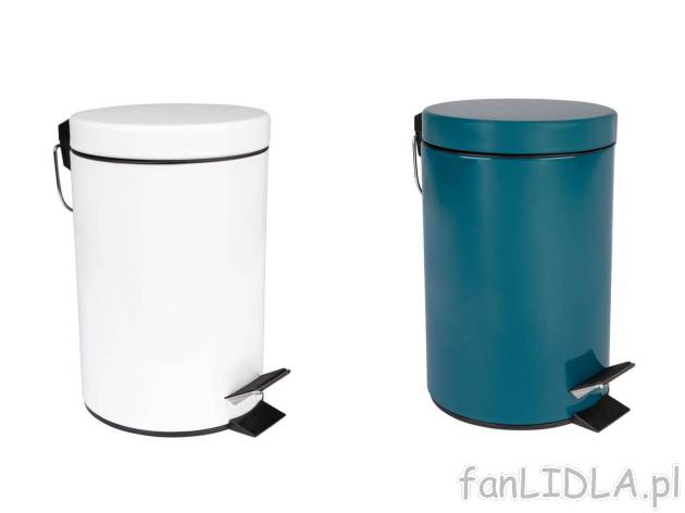 LIVARNO HOME® Kosz łazienkowy , cena 24,99 PLN 

- wyjmowane wiaderko z metalową ...