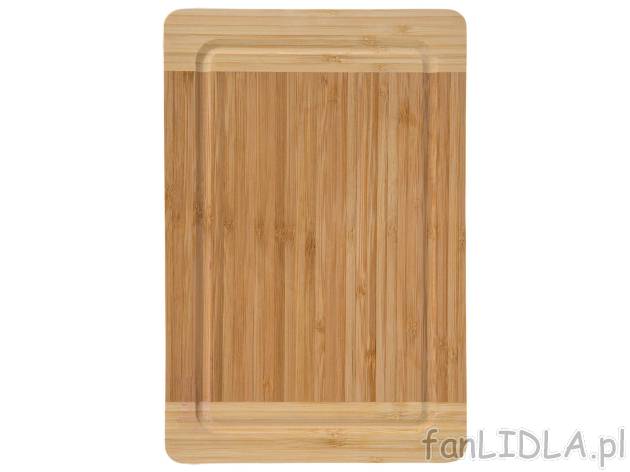 ERNESTO® Bambusowa deska do krojenia , cena 14,99 PLN 

- ok. 29,5 x 19,5 cm
- ...