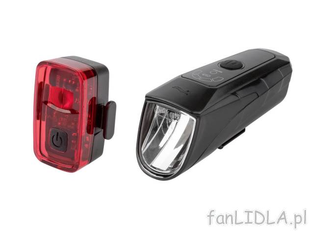 CRIVIT® Zestaw lampek rowerowych LED , cena 69,9 PLN 
CRIVIT® Zestaw lampek rowerowych ...