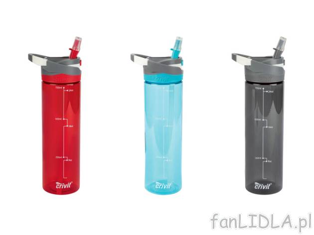 CRIVIT® Bidon 0,7 l , cena 32,99 PLN 
CRIVIT® Bidon 0,7 l 3 kolory 
- przystosowany ...