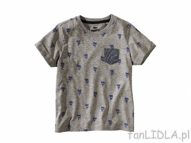 T-Shirt chłopięcy Pepperts, cena 14,99 PLN za 1 szt. 
- 100% bawełna lub 90% ...
