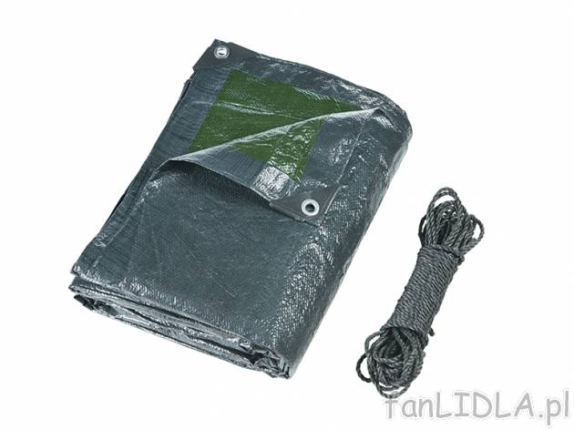 Plandeka uniwersalna Florabest, cena 34,99 PLN za 1 szt. 
- 18 dużych oczek aluminiowych ...