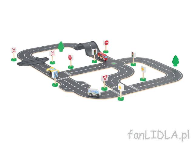 PLAYTIVE® Drewniany zestaw ulic z pojazdami - Lidl , cena 99 PLN 
PLAYTIVE® Drewniany ...