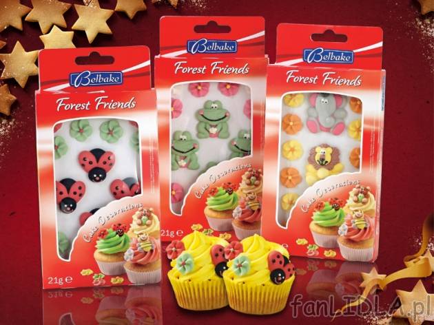 Dekoracje cukrowe , cena 6,99 PLN za 21g, 100g=33,29 PLN. 
- Zestawy cukierniczych ...
