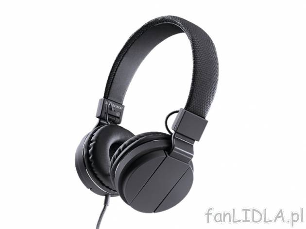 Słuchawki Silvercrest, cena 39,99 PLN za 1 para 
- 40 mm membrana PET i magnesy ...