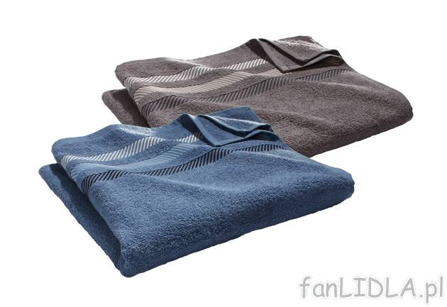 Ręcznik frotte 70x120 cm Miomare, cena 19,99 PLN za 1 szt. 
- z elegancką bordiurą ...