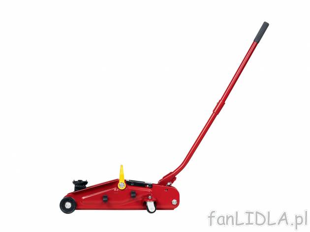 Podnośnik hydrauliczny , cena 69,00 PLN 
- łatwe manewrowanie dzięki 2 stałym ...
