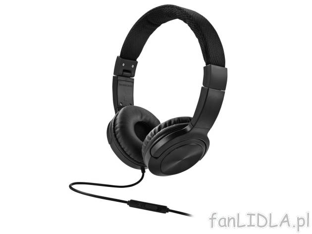 SILVERCREST® Słuchawki nauszne z funkcją mikrofonu , cena 29,99 PLN 

- wejście ...