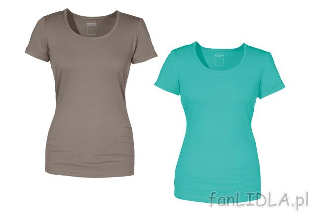 T-shirt damski 2 szt. Esmara, cena 29,99 PLN za 1 opak. 
- rozmiary: S-L 
- 2 ...